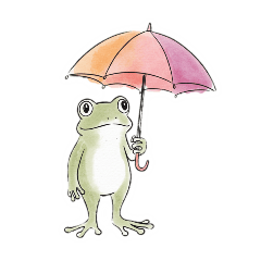梅雨のかえるちゃん