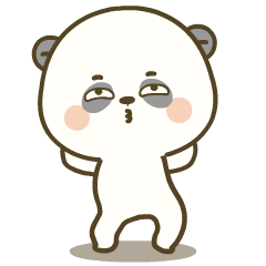 White Panda : Animated Stickers