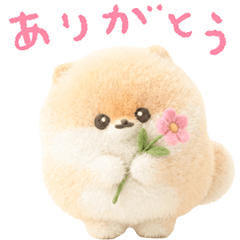 ふわふわぽぽちのやさしいスタンプ