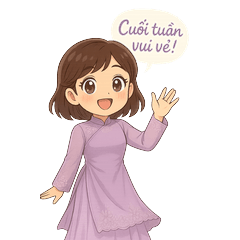 Vietnamese sticker Simple and Fun