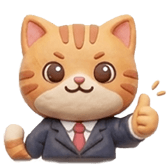 Cat at Work: Office Reply Stickers