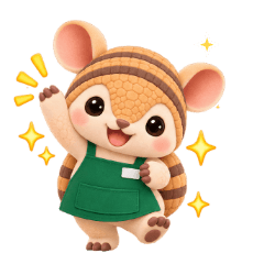 動く！毎日使える♡シフト連絡アルマジロ
