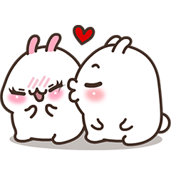 Cute Bunny Couple Ppoya & PpoPpo Ver.1