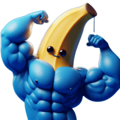 18cmのビッグブルーバナナ