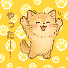 ふわふわ猫の毎日スタンプ＊きゅん日常編