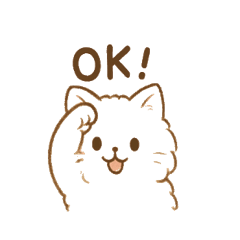 ふわねこ日常スタンプ