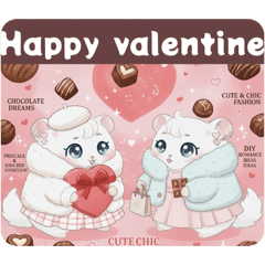 かわいい動物♡しろもふのバレンタイン編♡