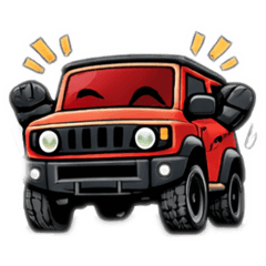 ちいさなSUVくんの気持ちスタンプ4