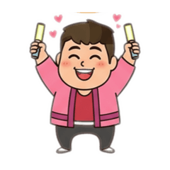 全力応援！熱狂男子スタンプ1