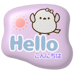 ぷっくりシール風♡ずっと使える[英＆和]版