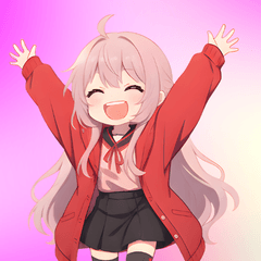 パーカー女子・灯ちゃんスタンプ