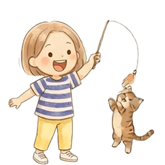 動く！ほんわかタッチの大人女子スタンプ
