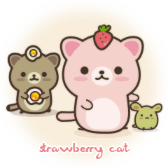 Strawberry Cat ストロベリー猫♪
