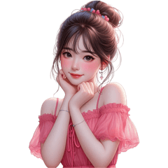 Beautiful girl in pink no.1