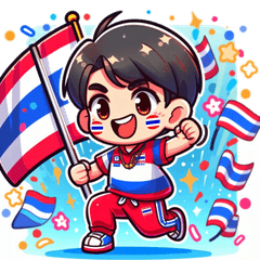 タイを応援！かわいいチアカートゥーンスタ