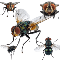 ハエの大群　実写