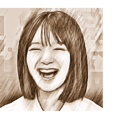 女の子 エフェクト スタンプ 30