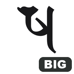 BIG! 梵字全字　１０　墨書き