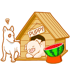 Vendor, give me a cup of watermelon pig.