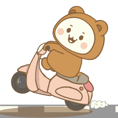 Cosplay Cute Bear : Animated Stickers