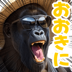 サングラスしたゴリラの夏【関西弁☆煽り】