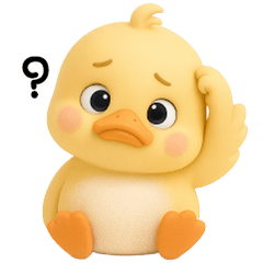 Quack quack, cute little duck (No Text)