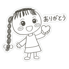子供が描いた女の子