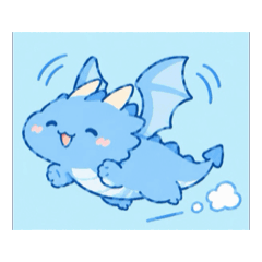 ゆる〜いドラゴンの蒼と翠