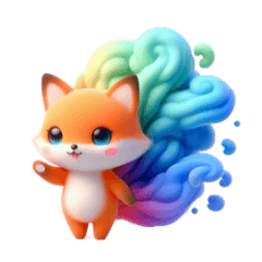 くもくもキツネKumako感情雲がたまり中