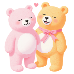 ぷっくりクマさんスタンプ