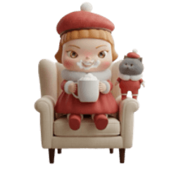 Phoebe and Muu Christmas