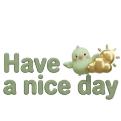 Happy Green Bird Stickers