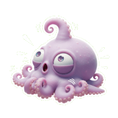 呆然タコ、衝撃を受ける