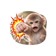 子供のおさるスタンプ