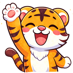 かわいいトラちゃんの日常スタンプ　２