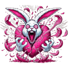 うさぎ癖MAX❗️❸着ぐるみ破壊……..