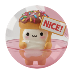 エクレアカプセルトイ(丸型)