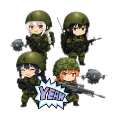 スタンプ女子小隊参上!