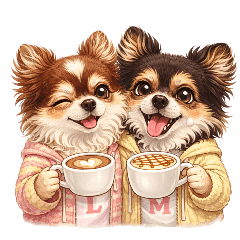 やさしいチワワの毎日のシーンスタンプ