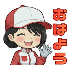 工場で働く女の子　てんぷるちゃんJ