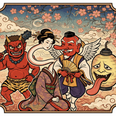 【百鬼夜行】浮世絵風妖怪スタンプ