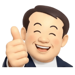 いいねおじさん｜ほっこりスタンプ_ 1