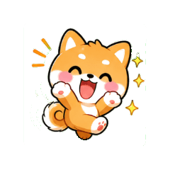 まるまる柴犬の感情スタンプ