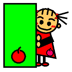 りんご大好き、りんごちゃん。