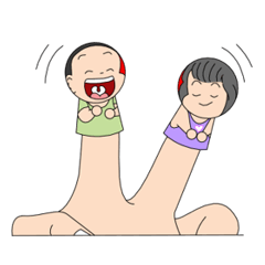 The boy and girl are innocent playmates