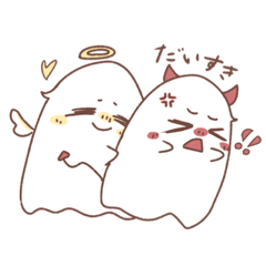 Ghost friends! devil and angel