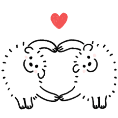 【動く】白モフのおともだち敬語