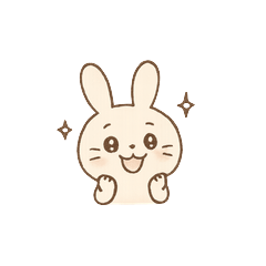 手描きうさぎの日常1