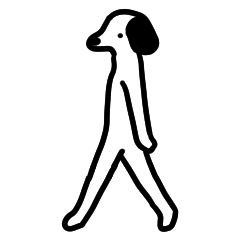 それでも犬は動いてる。