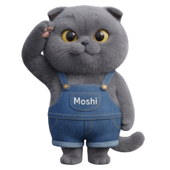 Moshi Fluffy Fold Cat